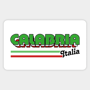 Calabria - Retro Style Italian Region Design Magnet